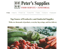 Tablet Screenshot of peter-supplies.com